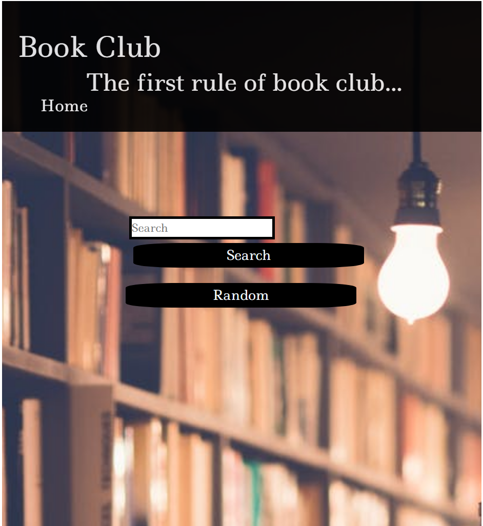 Bookclub screenshot